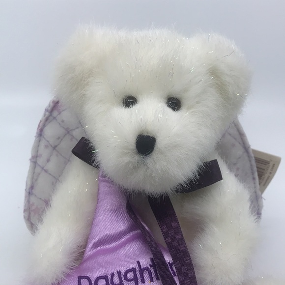 Boyds Bear Plush Head Bean Collection Daughters Are Angels Angel B Loved - Picture 2 of 6